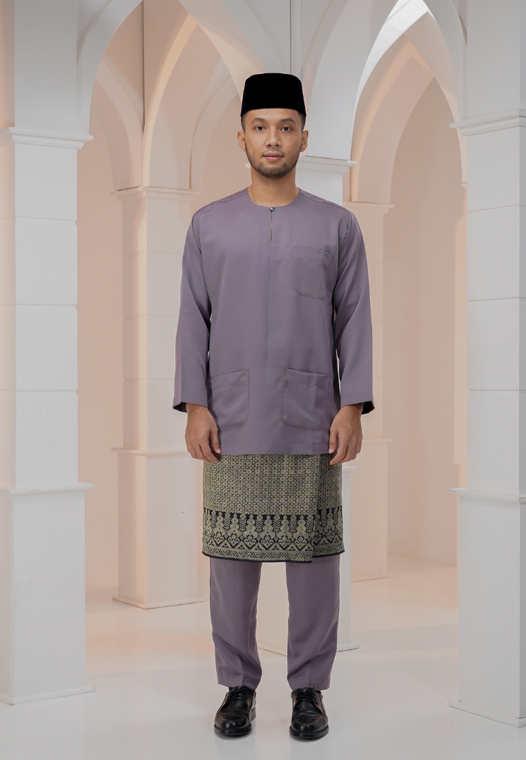 Baju Melayu Wan Derus - Dusty Purple