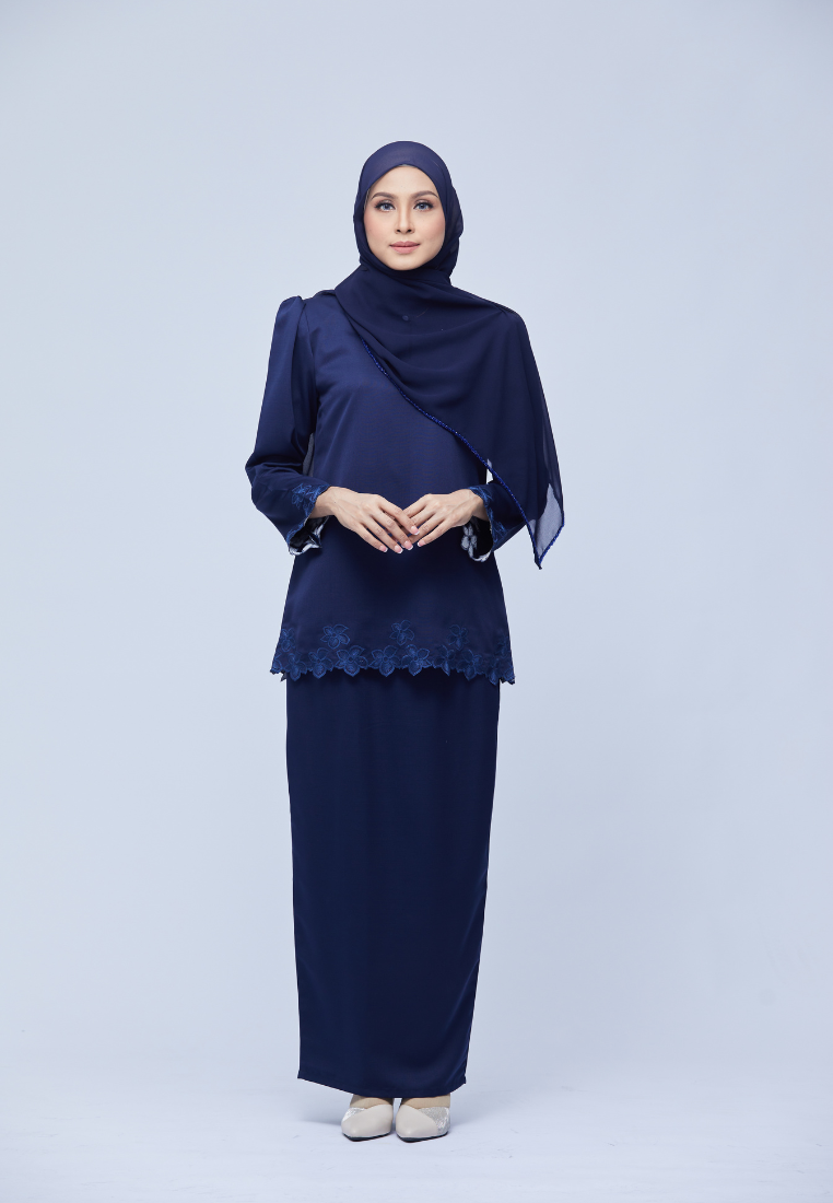 Nadiya Kurung Kedah | Dark Blue