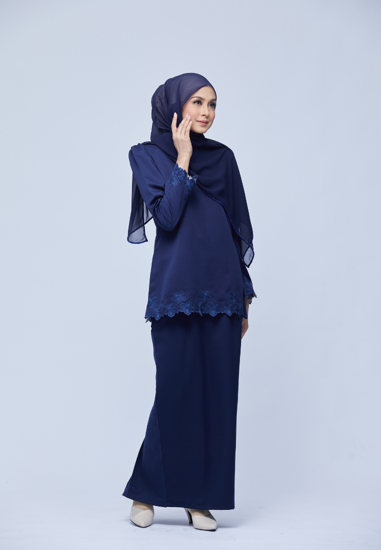 Nadiya Kurung Kedah | Dark Blue