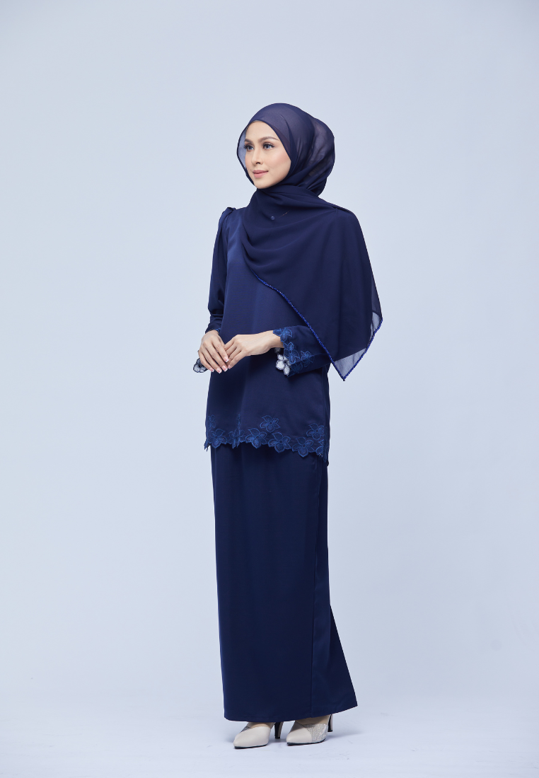 Nadiya Kurung Kedah | Dark Blue