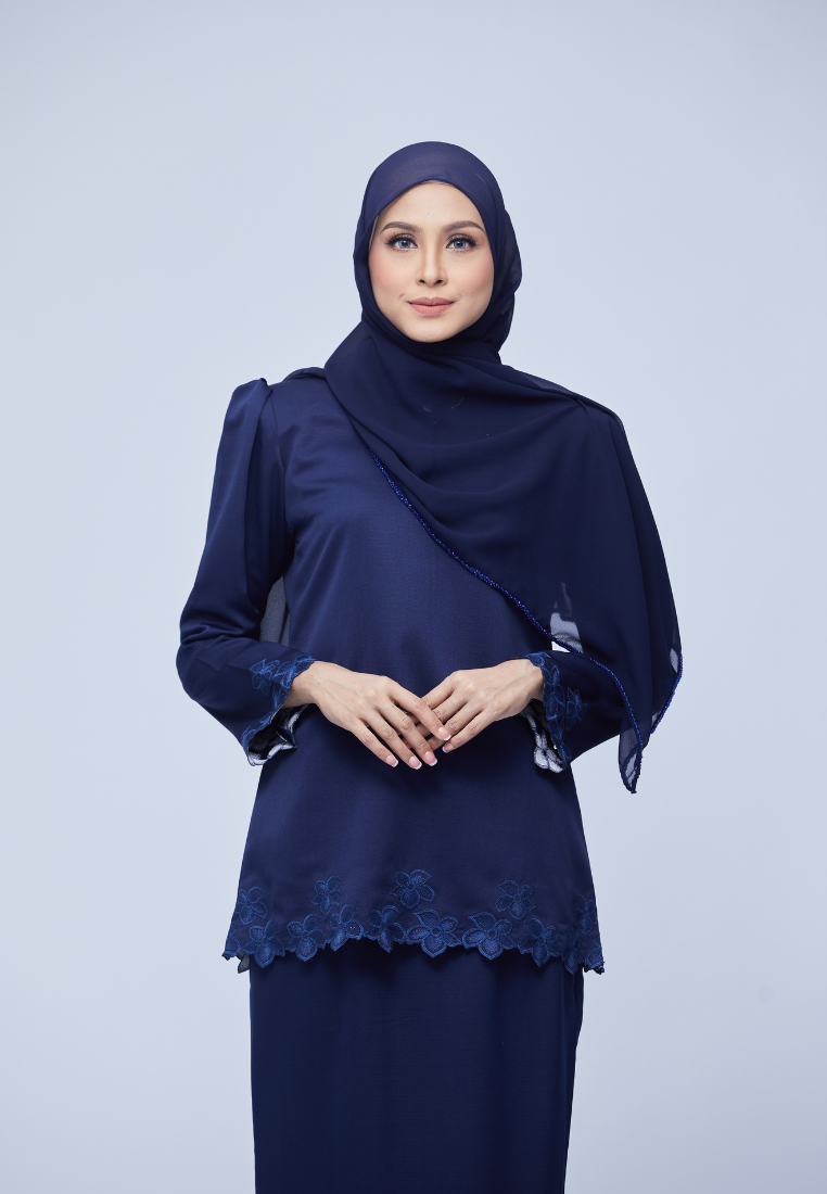 Nadiya Kurung Kedah | Dark Blue