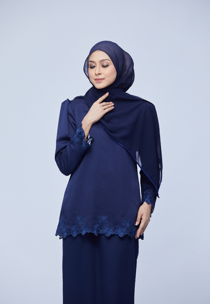 Nadiya Kurung Kedah | Dark Blue