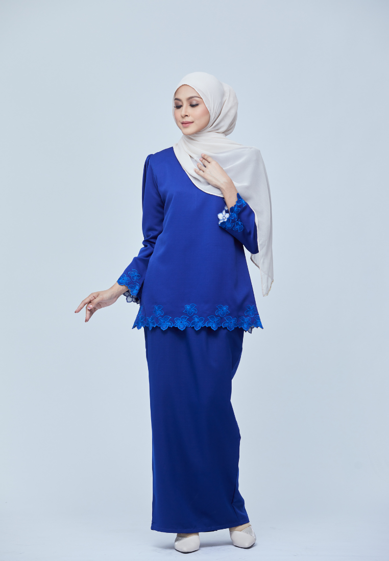 Nadiya Kurung Kedah | Royal Blue