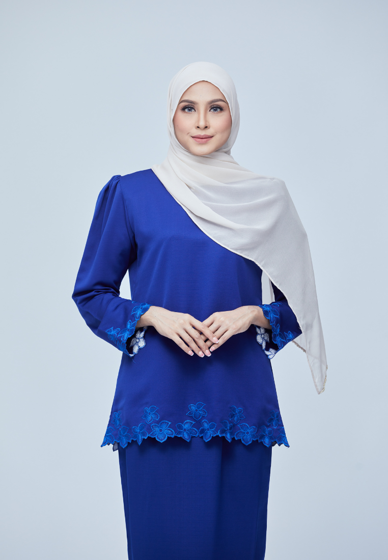Nadiya Kurung Kedah | Royal Blue