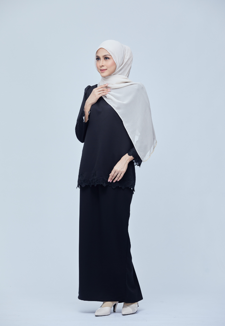 Nadiya Kurung Kedah | Black