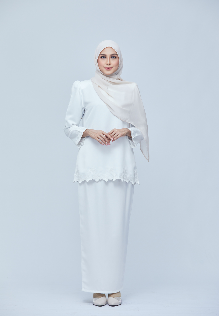 Nadiya Kurung Kedah | White