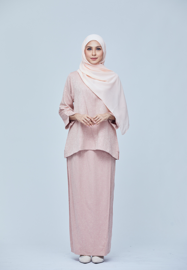 Rimbun Kurung Kedah V2.0 | Light Peach