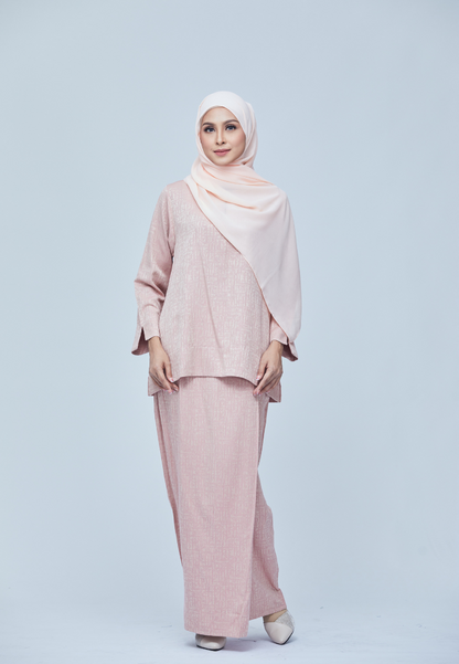 Rimbun Kurung Kedah V2.0 | Light Peach