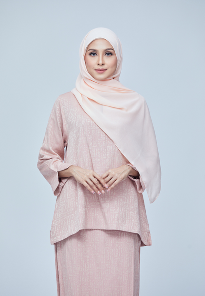 Rimbun Kurung Kedah V2.0 | Light Peach