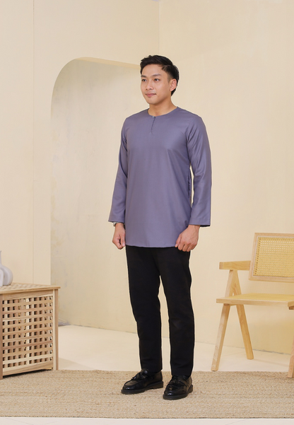 Kurta Rashiq | Purple Grey