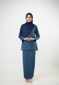 Rimbun Kurung Kedah | Teal Blue
