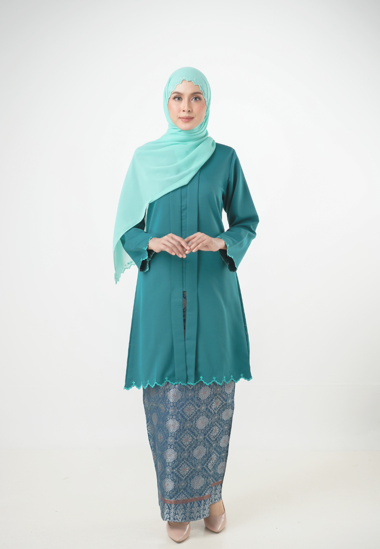 Nadine Kebaya Riau | Teal Green