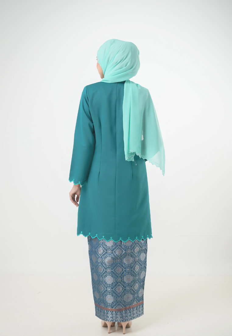 Nadine Kebaya Riau | Teal Green