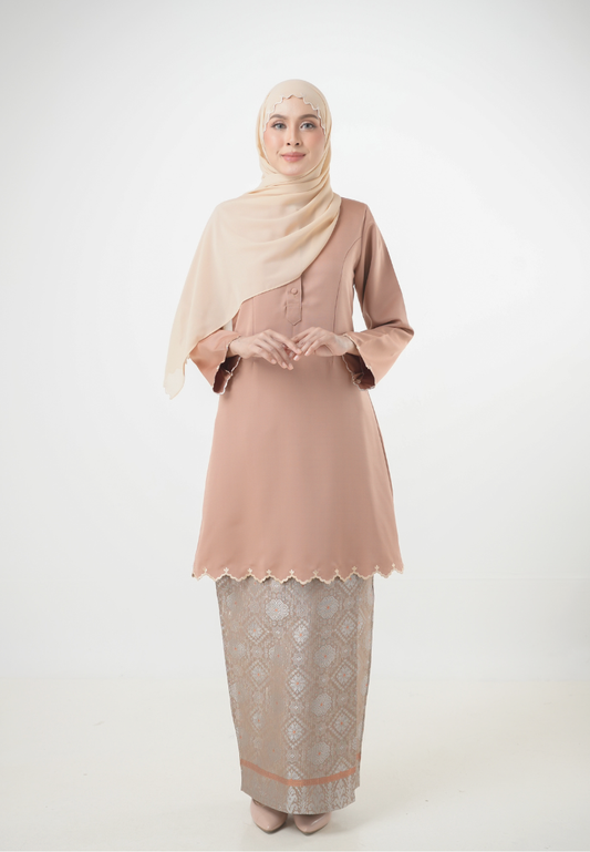 Sumayya Kurung Riau | Light Brown