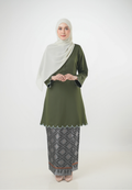 Sumayya Kurung Riau | Olive Green