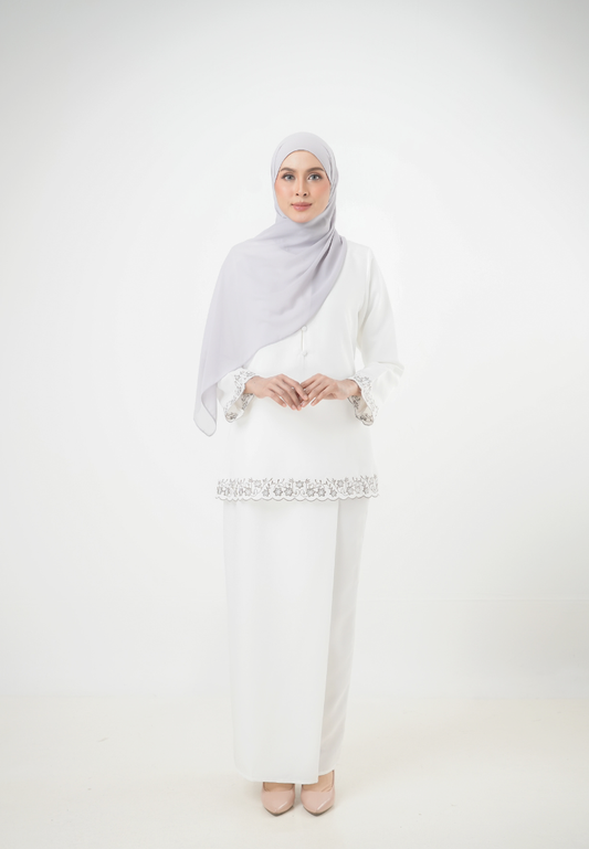 Melor Kurung Kedah | Off White