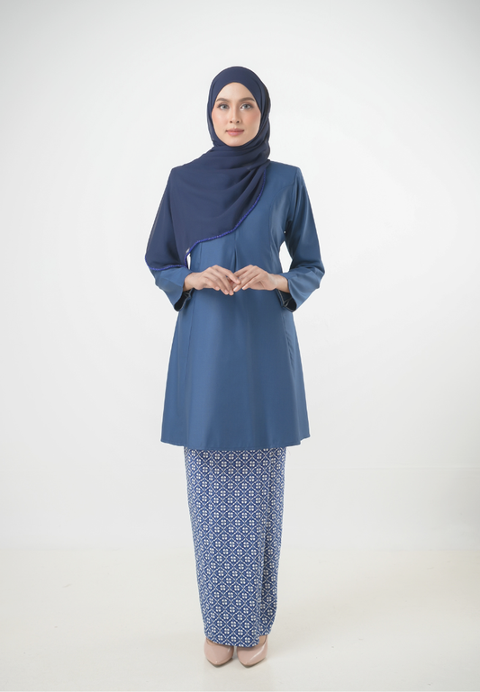 Melati Kurung Riau | Dark Blue