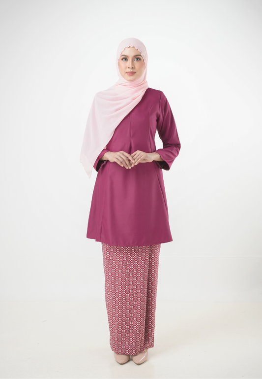 Melati Kurung Riau | Maroon