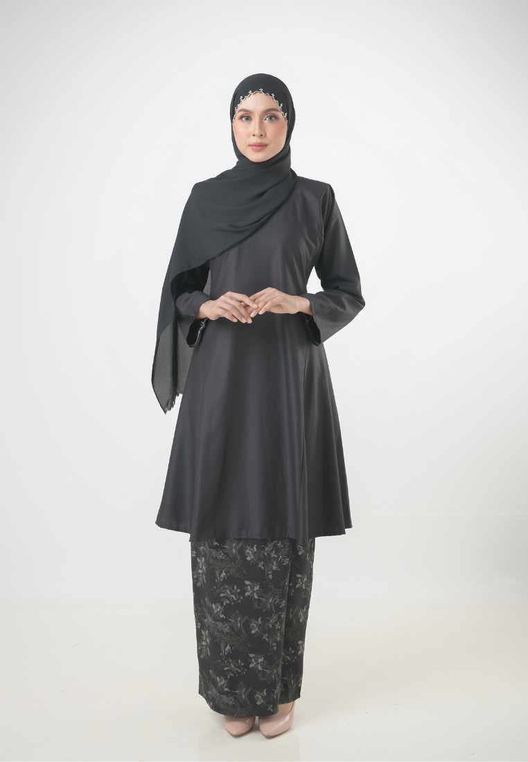Camelia Kurung Kembang | Black