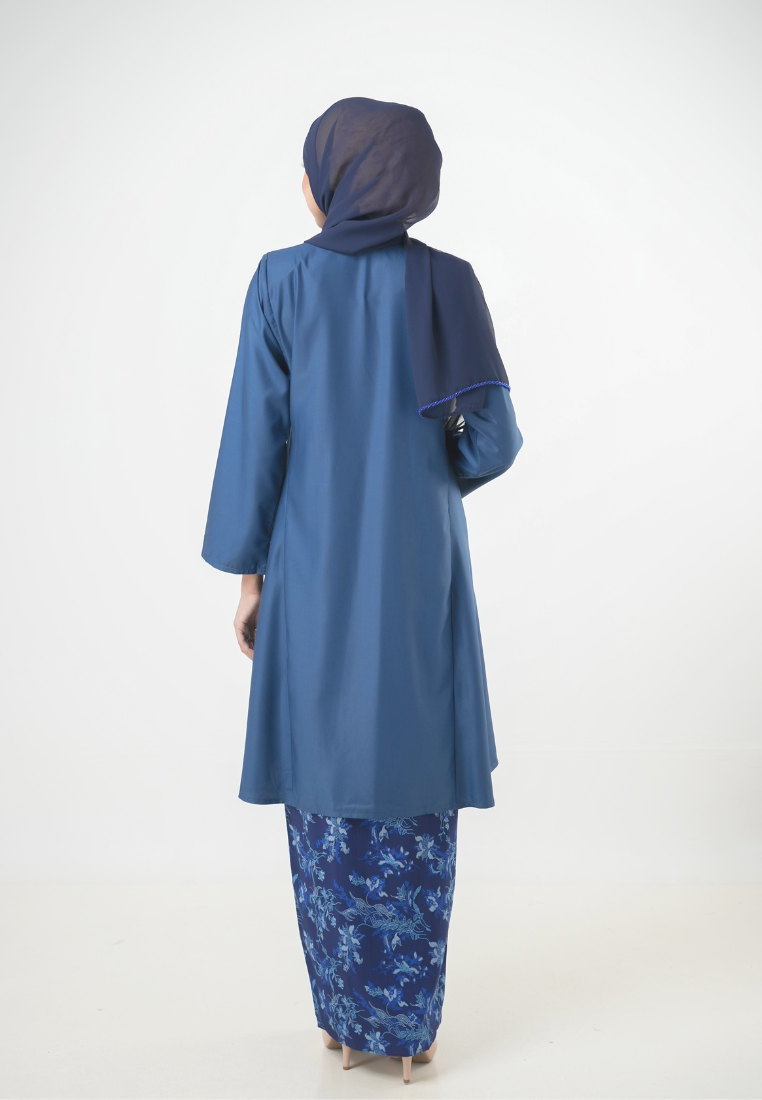 Camelia Kurung Kembang | Teal Blue