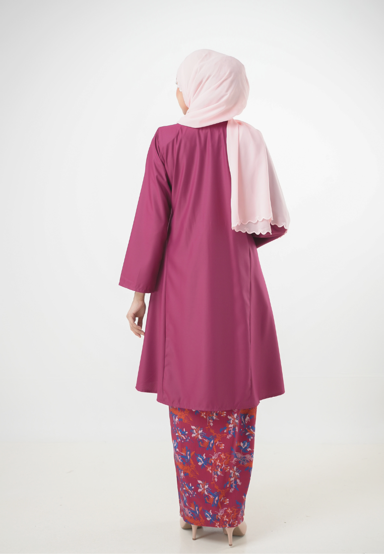 Camelia Kurung Kembang | Maroon