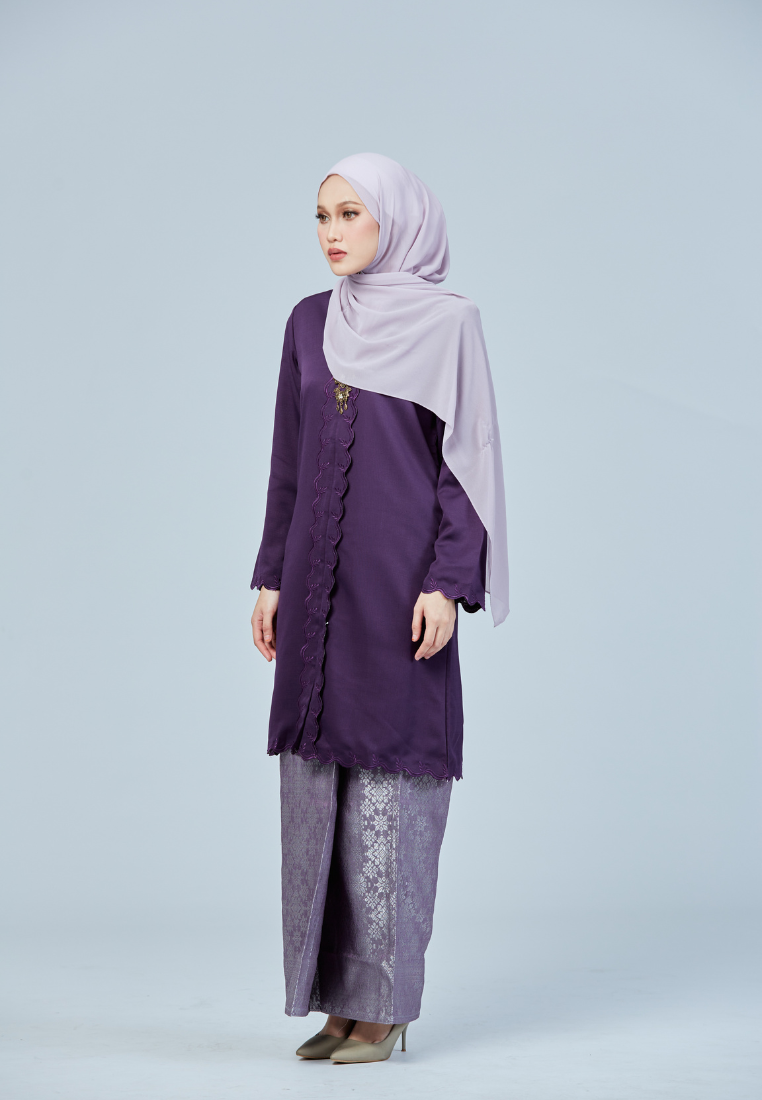Kebaya Qadheeja | Dark Purple