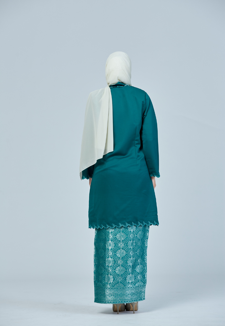 Kebaya Qadheeja | Teal Green
