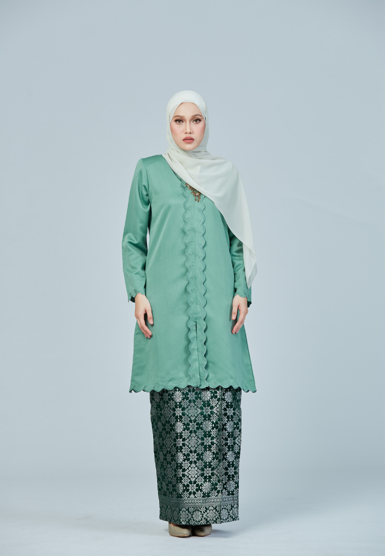 Kebaya Qadheeja | Mint Green