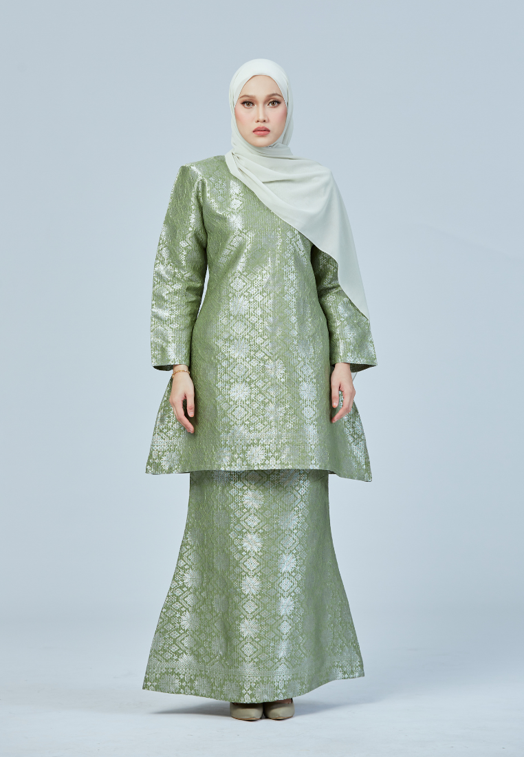 Kurung Songket Cenderawasih | Light Green