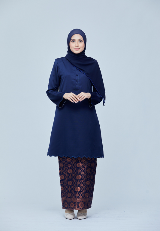 Sumayya Kurung Riau | Dark Blue