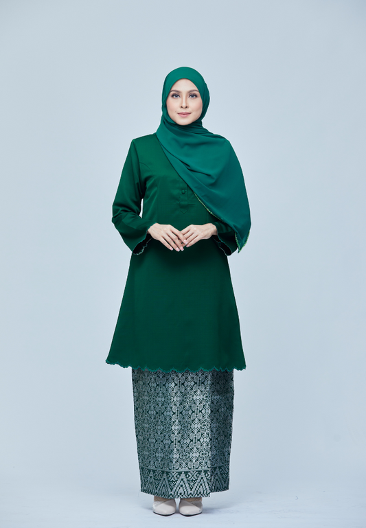 Sumayya Kurung Riau | Emerald Green