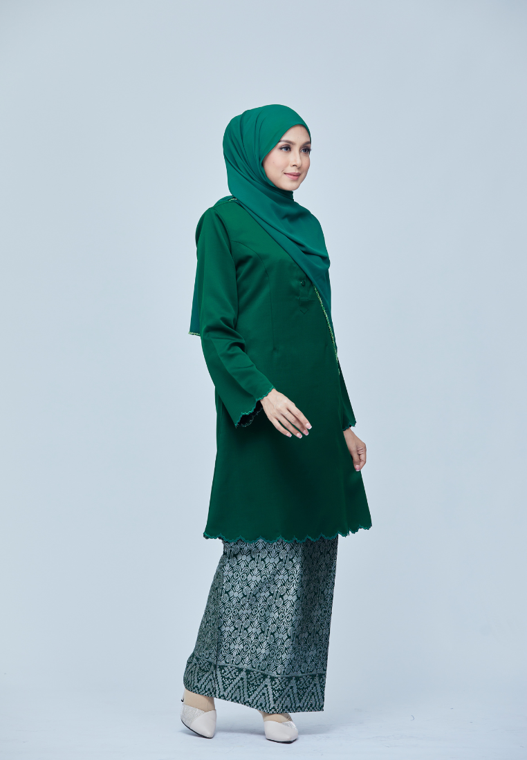 Sumayya Kurung Riau | Emerald Green