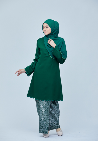 Sumayya Kurung Riau | Emerald Green