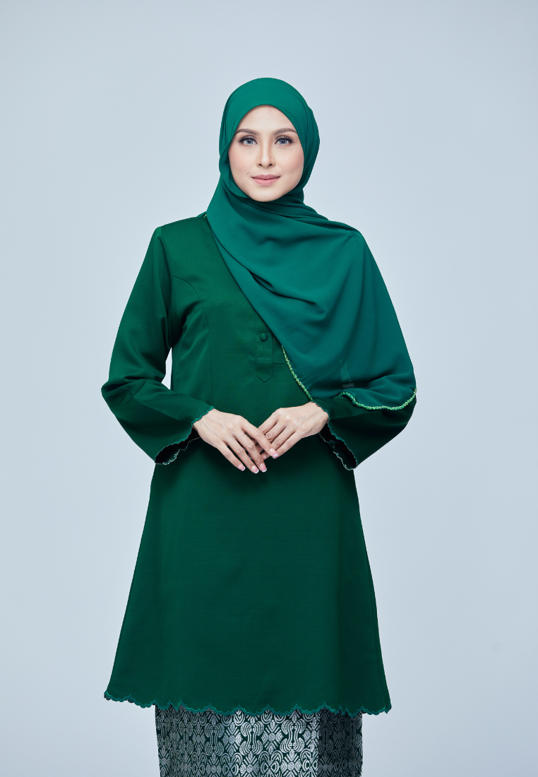 Sumayya Kurung Riau | Emerald Green