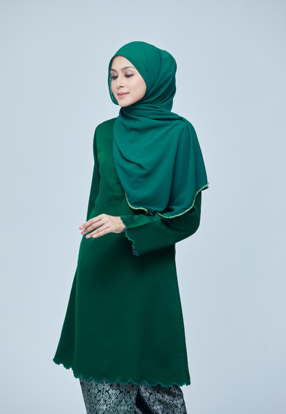 Sumayya Kurung Riau | Emerald Green