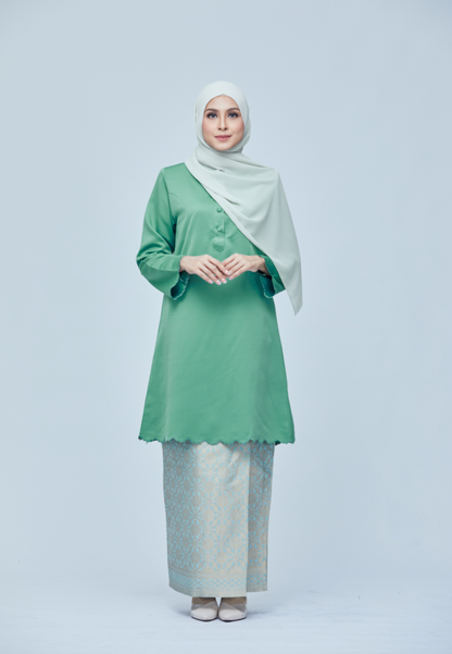 Sumayya Kurung Riau | Mint Green