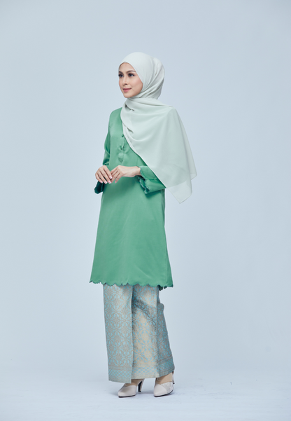 Sumayya Kurung Riau | Mint Green