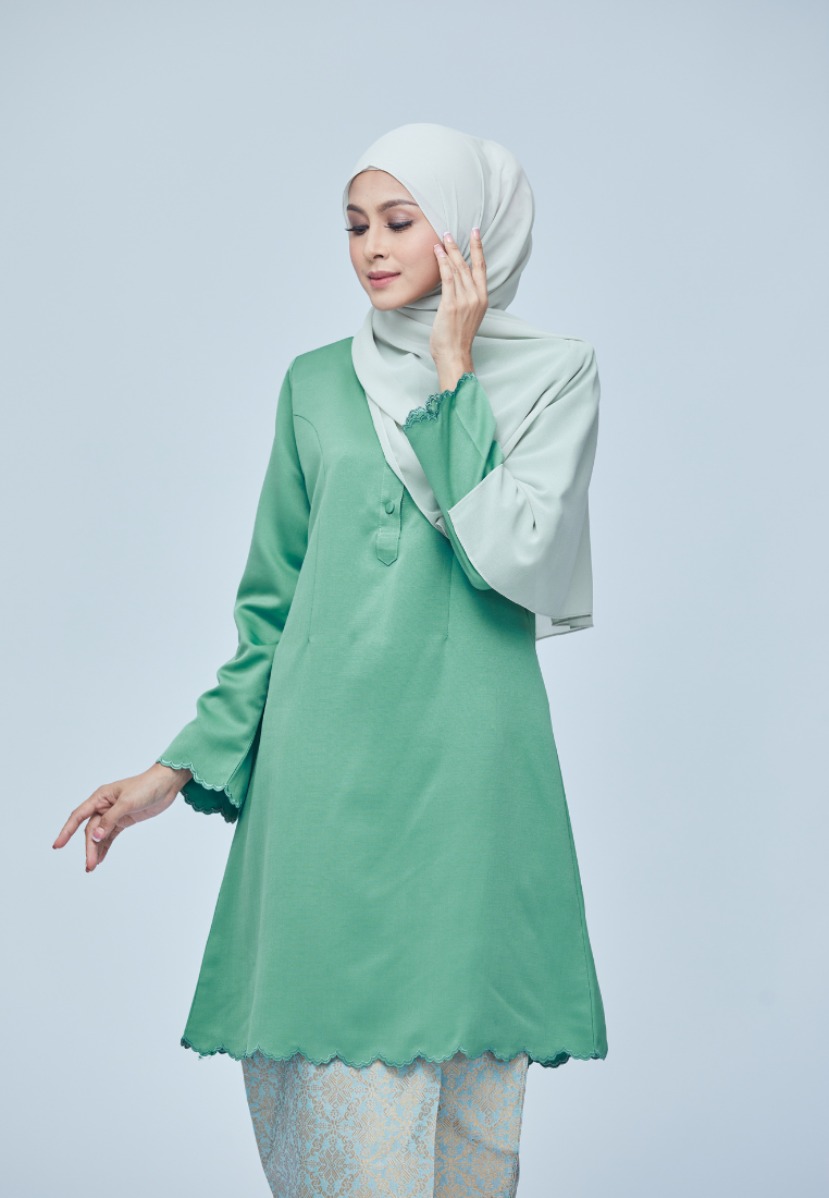 Sumayya Kurung Riau | Mint Green