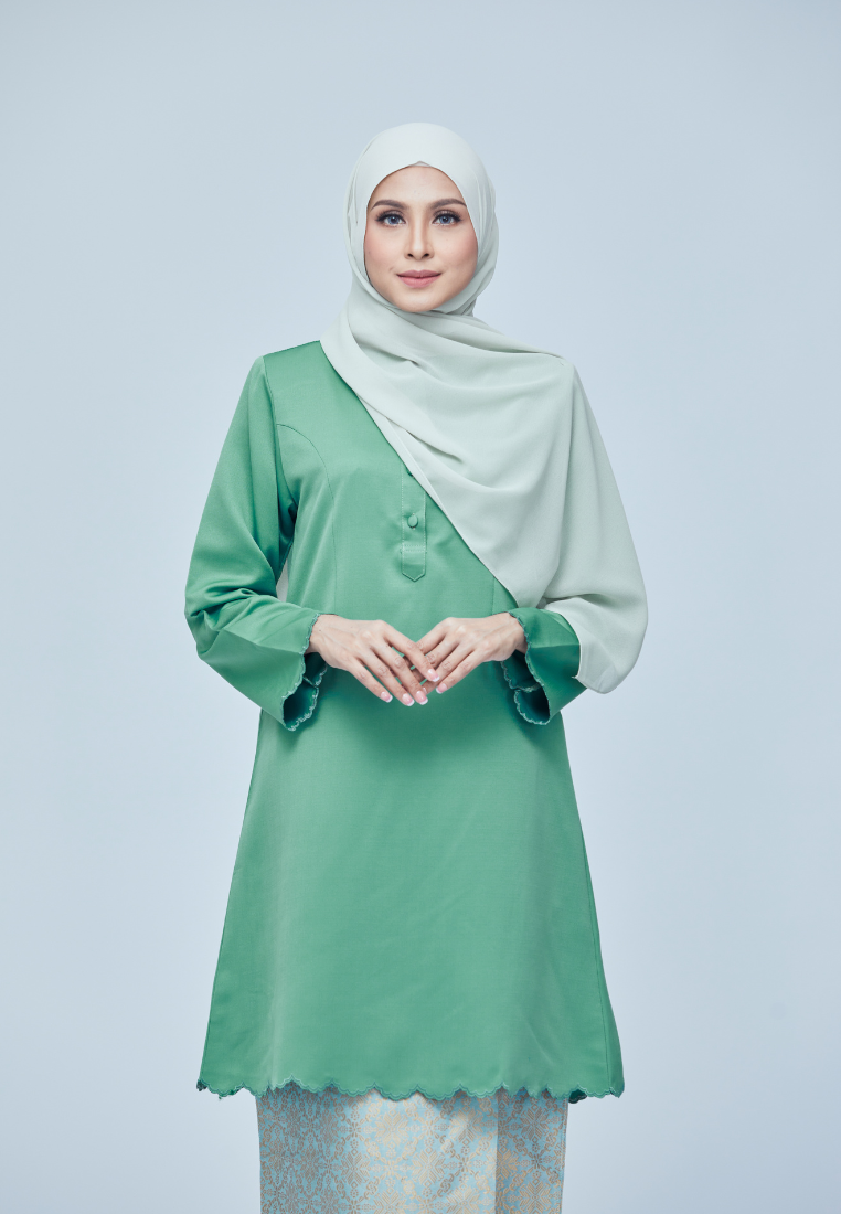 Sumayya Kurung Riau | Mint Green