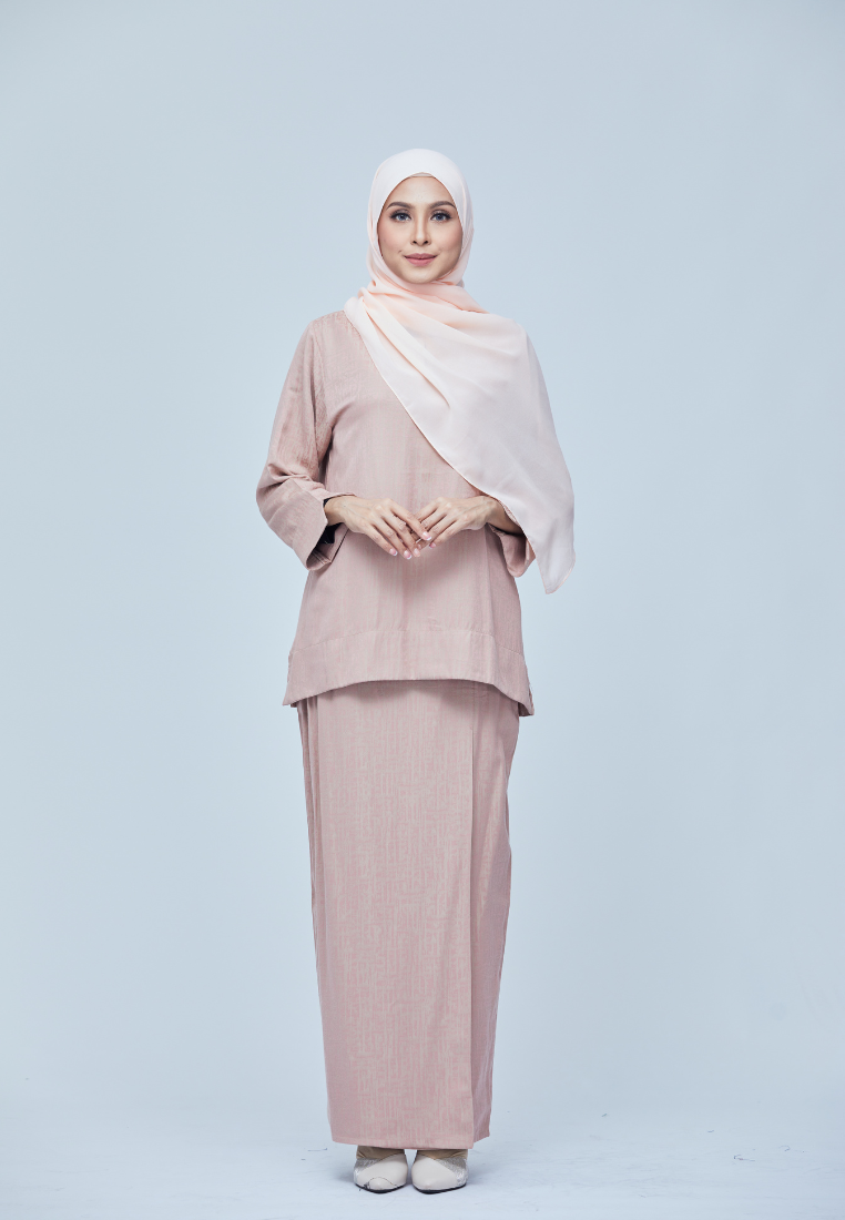 Rimbun Kurung Kedah V2.0 | Dark Peach