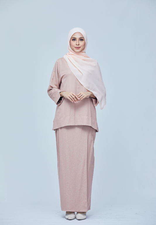 Rimbun Kurung Kedah V2.0 | Dark Peach