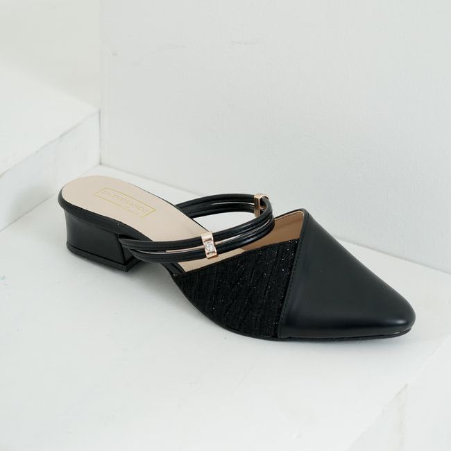 Bythesandzluxe X Sopan Warisan | Jane Midi Heels in Black