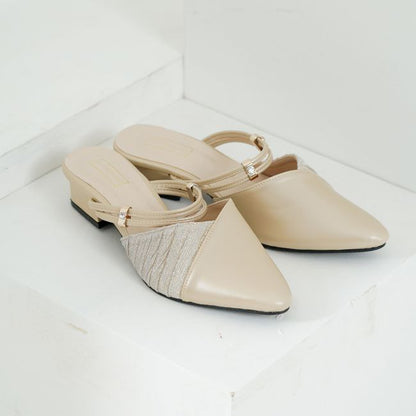 Bythesandzluxe X Sopan Warisan | Jane Midi Heels in Beige