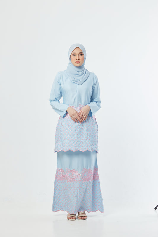 Medina Kurung | Baby Blue