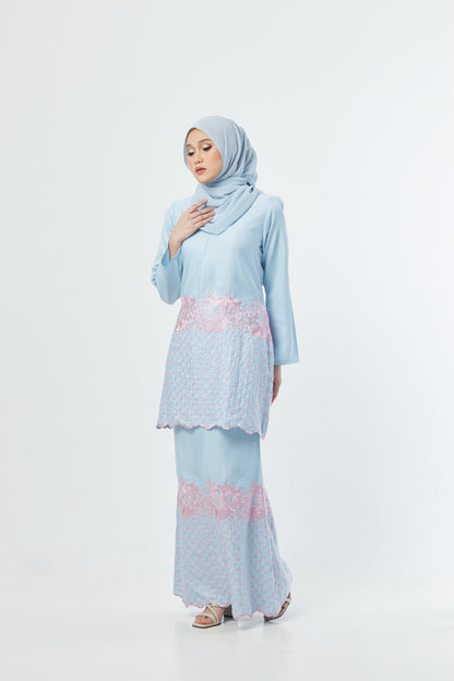 Medina Kurung | Baby Blue