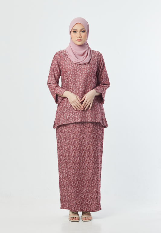 Khaleeda Kurung Kedah | Red