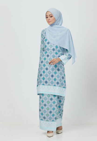 The Emerald Kurung | Baby Blue