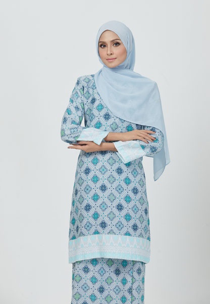 The Emerald Kurung | Baby Blue