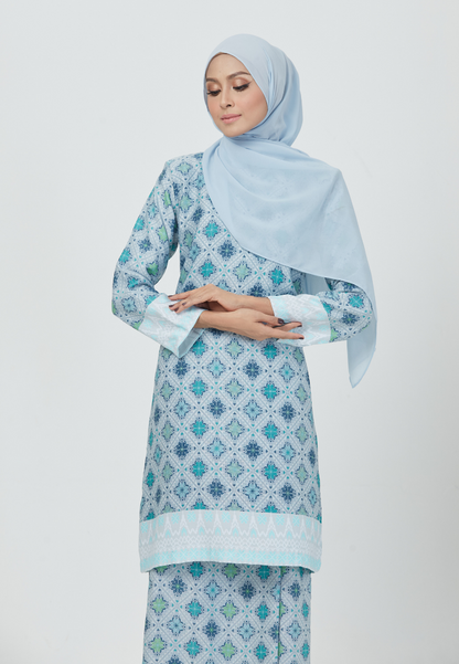 The Emerald Kurung | Baby Blue