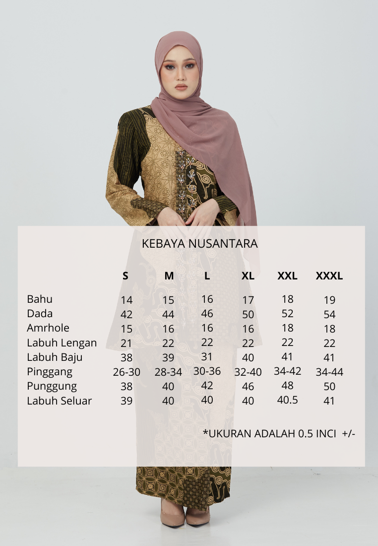 Kebaya Nusantara | Light Brown